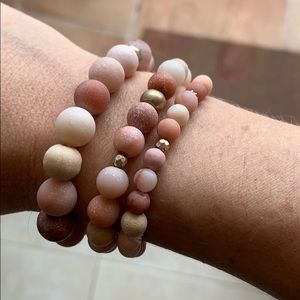 Matching necklace & bracelets (3)